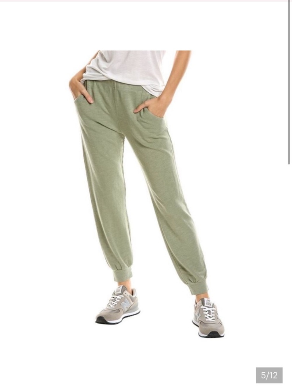 NWT Monrow Light Olive Supersoft Jogger - Size Medium